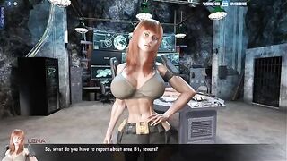 The Black Widow is getting fucked by a muscular guy in a cartoon scene