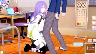 Hentai Game Koikatsu! ]Fuck Big tits Moona Hoshinova's hole.3DCG Porn