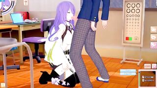 Hentai Game Koikatsu! ]Fuck Big tits Moona Hoshinova's hole.3DCG Porn