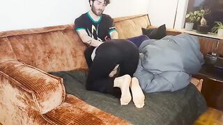 A couple has real sex and reaches a powerful orgasm together