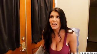 Romi Rain, with her captivating big tits and sexy body, makes up with Brad Knight