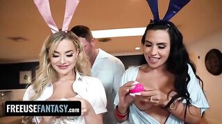 Preparation for Easter, two bunnies getting fucked in a steamy scene