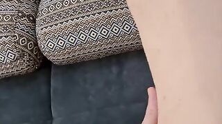 A skinny step mom surprises with an intense ride on a big cock