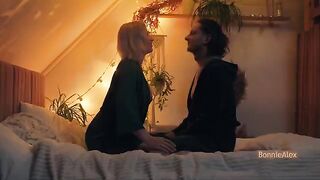The couple has real, sensual and deep sex