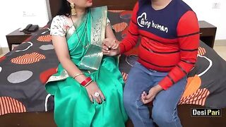 Hindi audio with big tits Desi Pari getting fucked by her tuition teacher