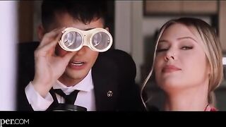 Avery from Deeper watches as her cheating neighbor gets intimate with a captivating stranger
