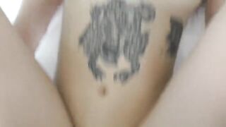 A girl with a big lip seduces a stranger and fucks with him