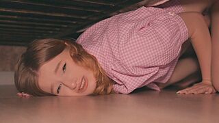 The stepsister is stuck in a daring scenario
