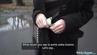 Hot blonde MILF teacher gets fucked outdoors for cash in daring Public Agent scene
