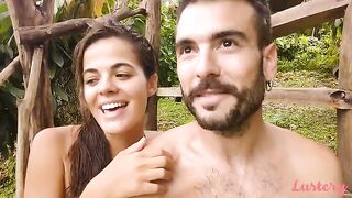Passionate couple Adam and Eve enjoy romantic sex