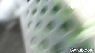 Two cute Japanese girls Reika Ichinose and Mio Ozora getting fucked by many guys
