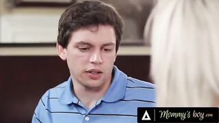 A busty mom Nina Elle gets her pussy railed by a big-dicked stepson