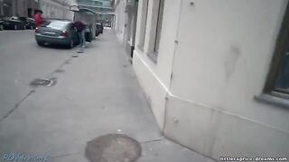 A hot threesome encounter after a shopping trip for a swinger couple