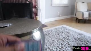 Gina Valentina does her first lap dance for her stepbro