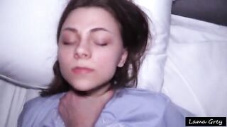 The girl with the cute face has become a submissive sex slave