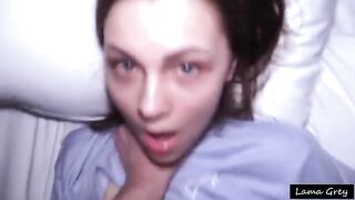 The girl with the cute face has become a submissive sex slave