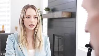 Skinny babe needs to fuck for a job, and she’s damn good at it