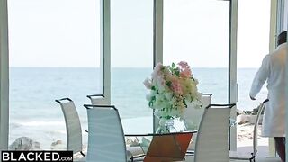 Petite cutie Zazie satisfies the sexual desires of a handsome stranger Aaron