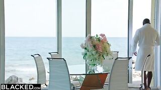 Petite cutie Zazie satisfies the sexual desires of a handsome stranger Aaron