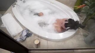 Girl shares bathroom with stepbro, but he must keep his dick in pants