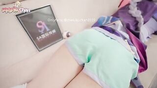 Massage with Lewd Qiqi and her Thick Thighs is Unforgettable