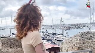 Redhead invited by Cherry Candle for a passionate boat ride