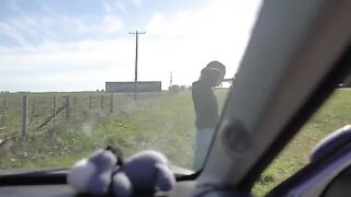 We made a naughty stop on our road trip and got caught, wow!