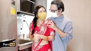 An Indian guy fucks his step-daughter with a big ass and shaved pussy