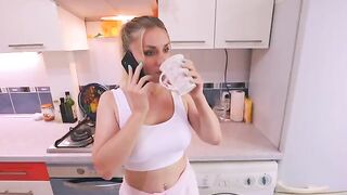 The wife called a friend to her, her husband heard everything