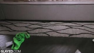 The appetizing girls Vanna and Alexis have fun with each other using toys