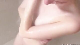 We washed our bodies, gave each other a sexy massage, and then fucked on the couch