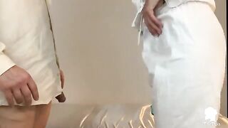 The nurse visits the patient with erectile dysfunction problems in this steamy scene