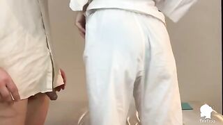 The nurse visits the patient with erectile dysfunction problems in this steamy scene