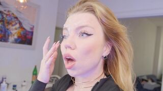 My little pussy made him cum three times, and one on my face ♡