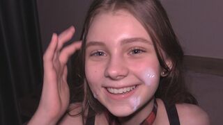 College girl is used as a cum dump by a pervert in this explicit video