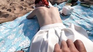 Beach kebab and public sex with a cute teen