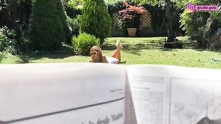 I dressed up in the garden with FREUTOY and had anal sex!