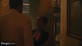 Burlesque dancer Kira gets creampied at an afterparty in a passionate scene