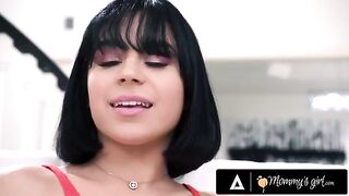 Sexy Crystal Rush and 4 other hot MILFS discover a naughty petite teen's plan, leading to a wild gangbang