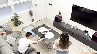 My stepsis stopped by when she caught me watching porn
