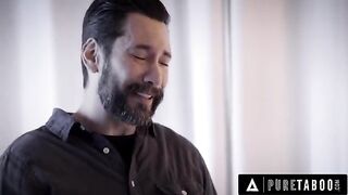 A depressed widower uses his stepson's technique to seduce a woman