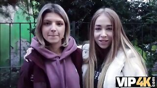 First time with two guys for a young girl