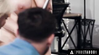The swinging couple seduced the maid for a hot threesome sex adventure