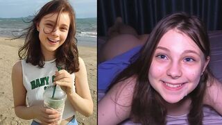 Cute girl serves as a submissive cumslut in intense beach scene