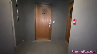 A cute girl had sex with her neighbor in Chicago, who had lost his way