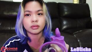 Tina Slick's solo masturbation with Sohimi Rose Vibrator got her wet