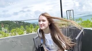 A tourist met a girl on vacation and fucked her in the hotel room