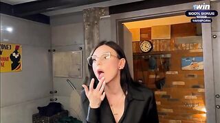 Spying for a steamy stepmom shower and cumming in her pussy - Eva Soda's hottest scene