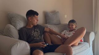 A video game marathon was interrupted by a stepsister, and she made a bold request