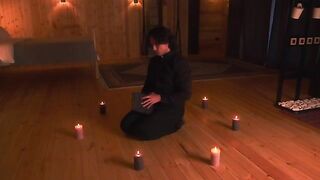Hot MILF exorcised a demon with the help of a priest in a steamy roleplay scene